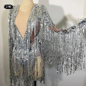 Sequin Fringe Bodysuit